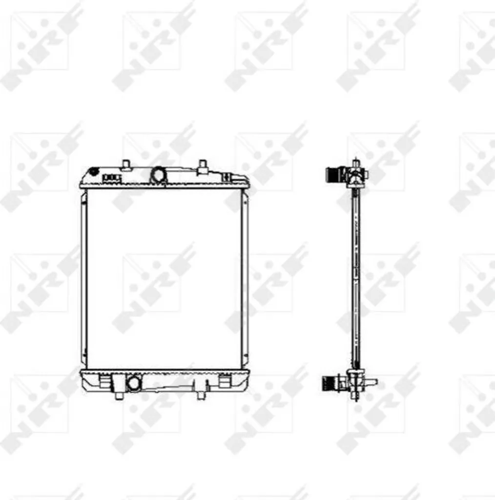 Radiateur moteur pour entretien Citroën C1 et Toyota Aygo - OE 1330P2 NRF