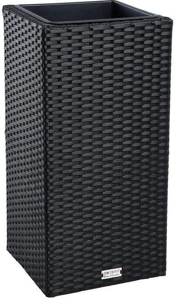 Polyrattan Blumenkübel Pflanzkübel 60 cm Rattan Blumentopf Produktbild 