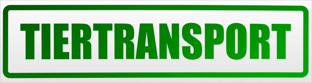 Kiwistar Tiertransport Magnetschild Schild magnetisch - 60cm Grün - reflektierend - Magnetfolie für Auto PKW Kfz