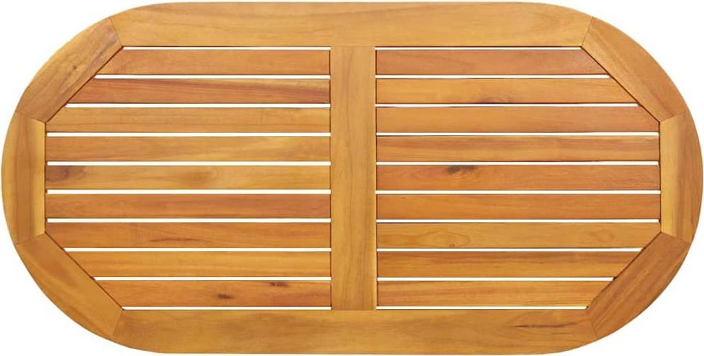 Tischplatte Öl-Natur 110 x 55 x 2 cm Massivholz Akazie