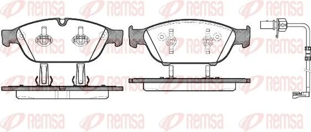 Plaquettes de frein routières REMSA 1441.12 pour Audi A6 Avant 4G