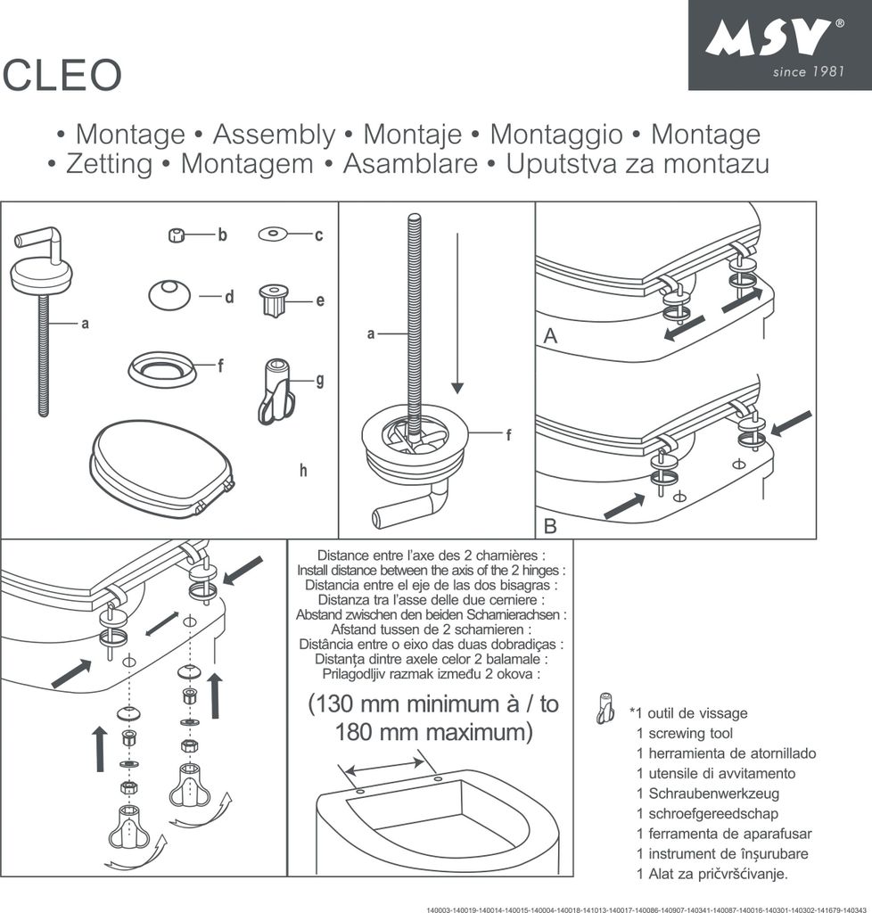 MSV Sedile WC Coperchio del WC Anima in legno MDF "Violet Immagine del prodotto 