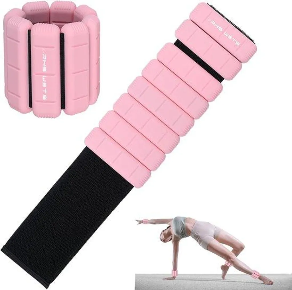Manchettes lestées ajustables et confortables pour yoga et fitness 0,5kg