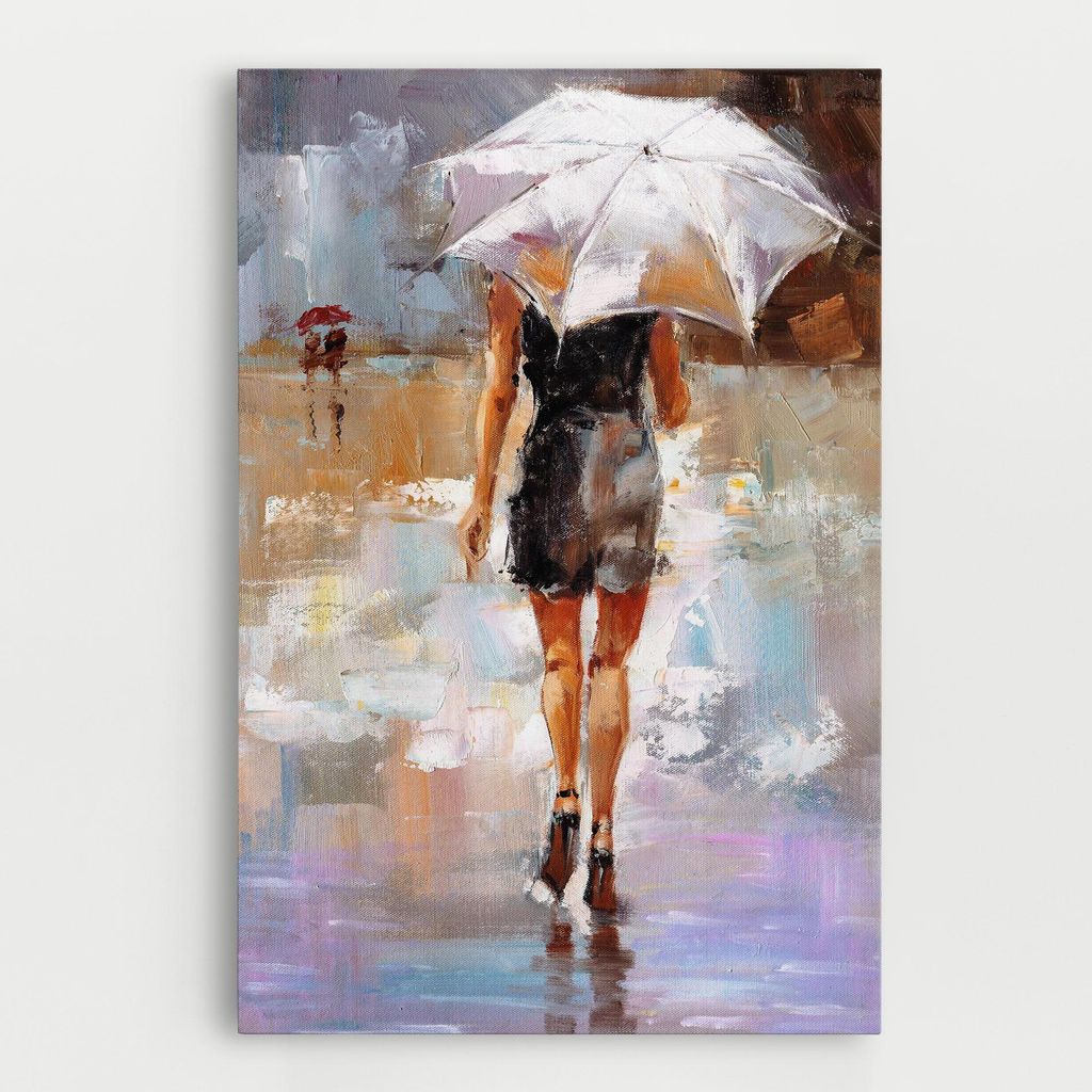 ARTHUB Leinwandbild 20x30 cm, Fashion Lady | Wohnzimmerdekoration, Hängende Bilder, Wanddekoration, Heimdekoration, Frauen, Gemalt