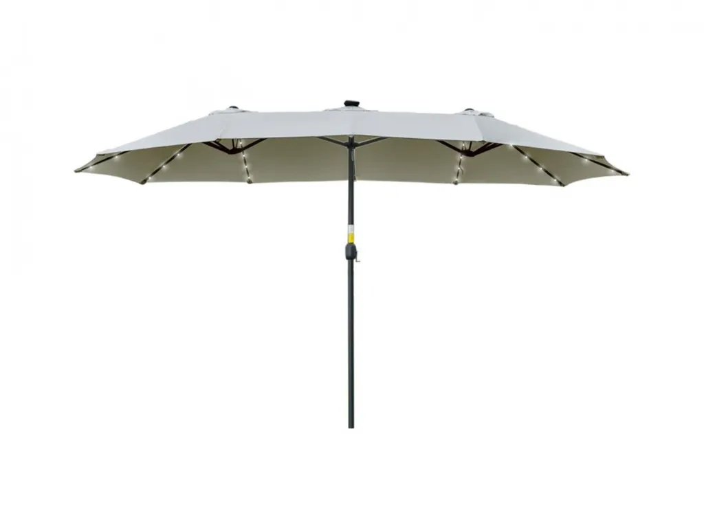 Parasol Double 4,5 m pour Réception et Grande Tablée Extérieure LED - 2