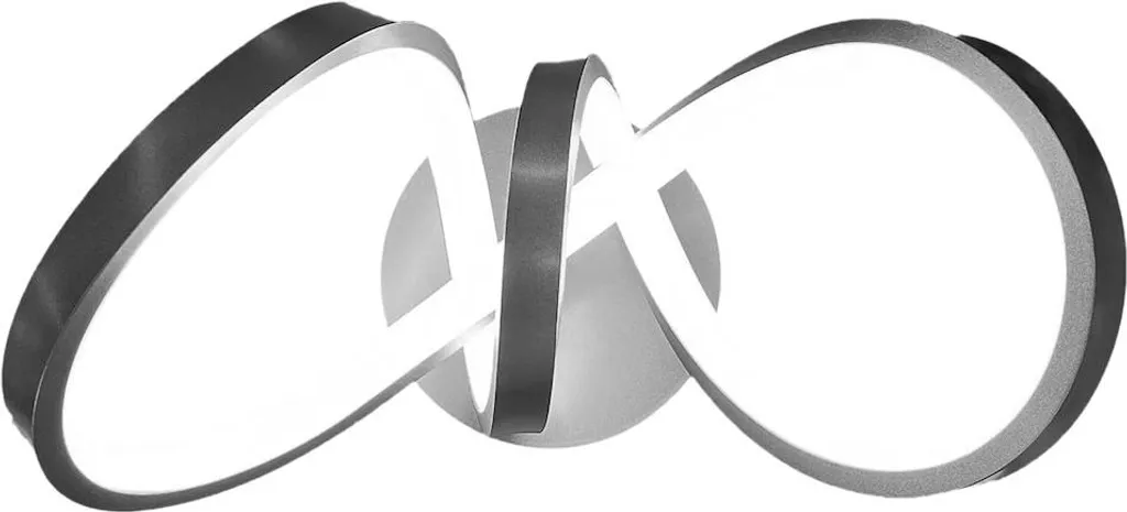 Applique murale LED 15W chrome TESORO spirale moderne pour salon design