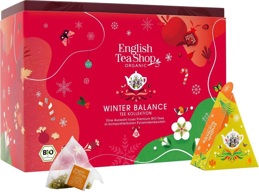 ETS - BIO Tee Geschenk "Winter Balance", 12 Pyramidenbeutel Produktbild 