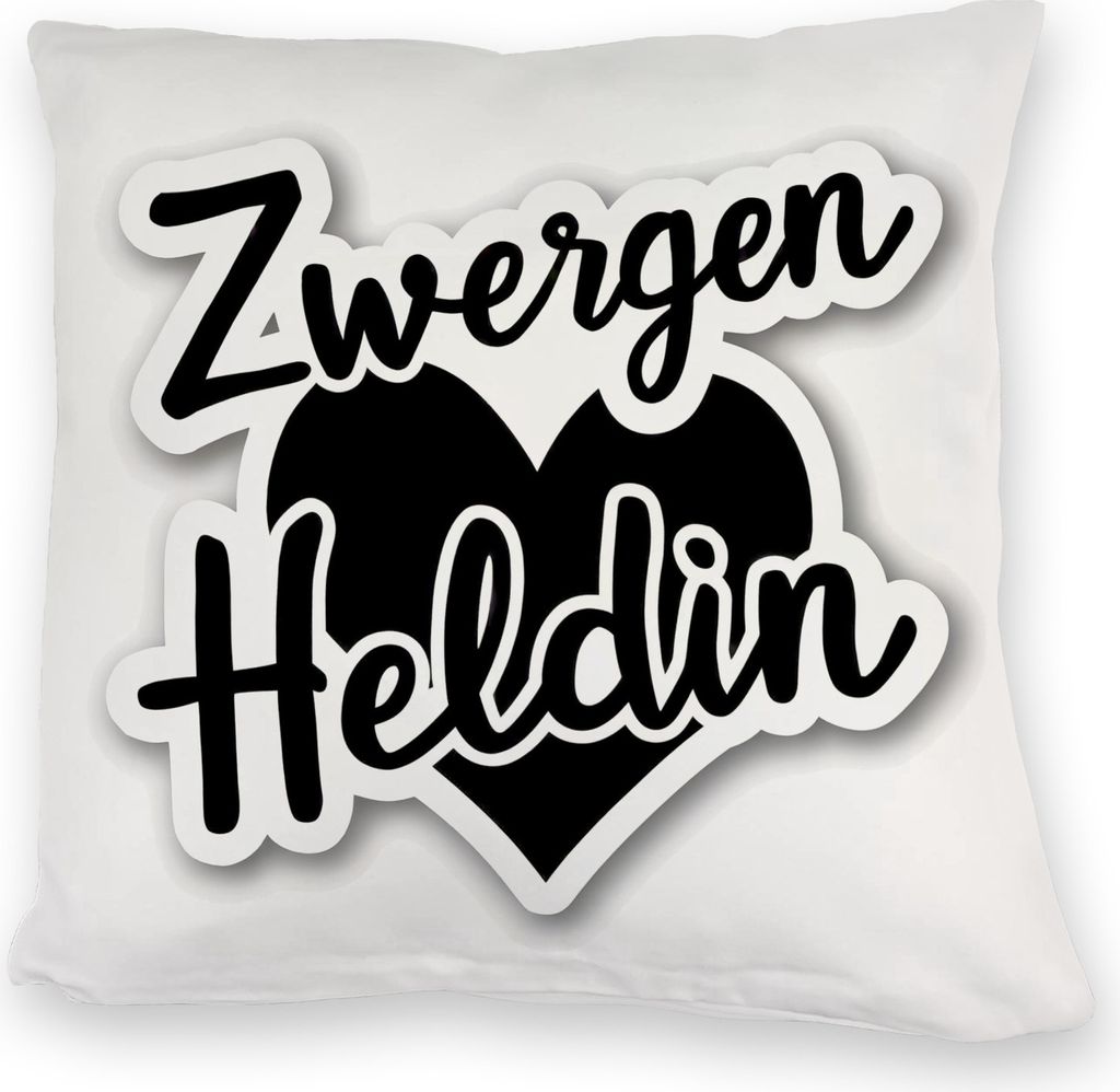 Zwergen Heldin mit Herz Kuschelkissen für Erzieherinnen