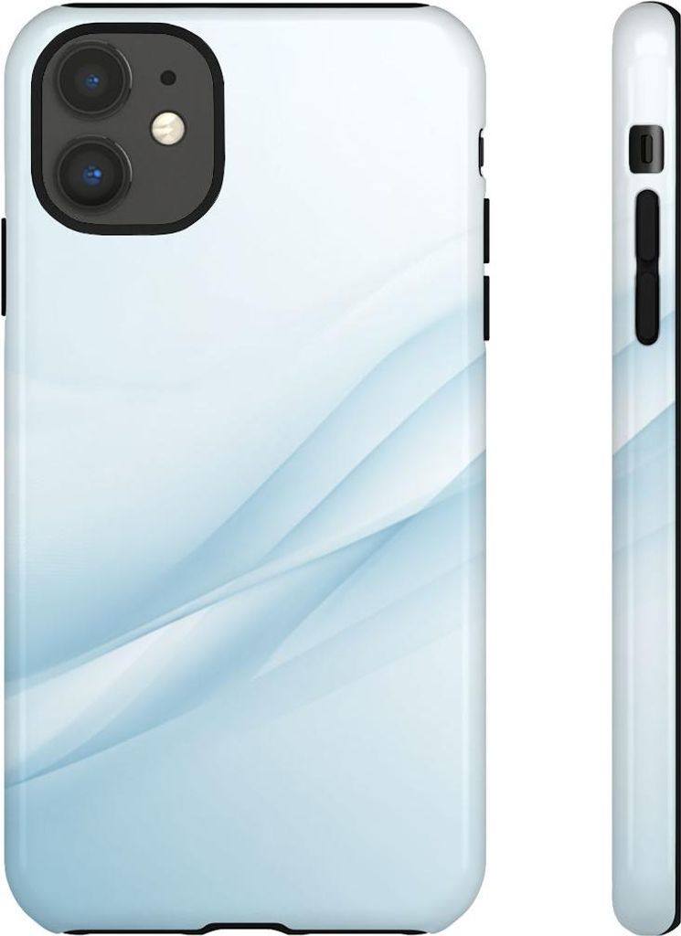 Sanfte Wellen in Hellblau – Hülle Kompatibel mit iPhone 11
