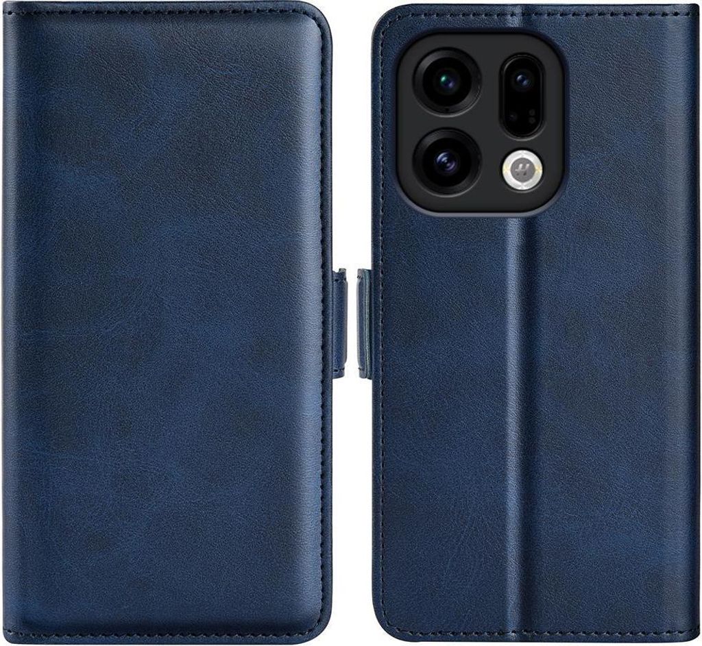 Mobigear Slim Magnet OPPO Find X9 Hülle Klapphülle Geldbörse - Blau