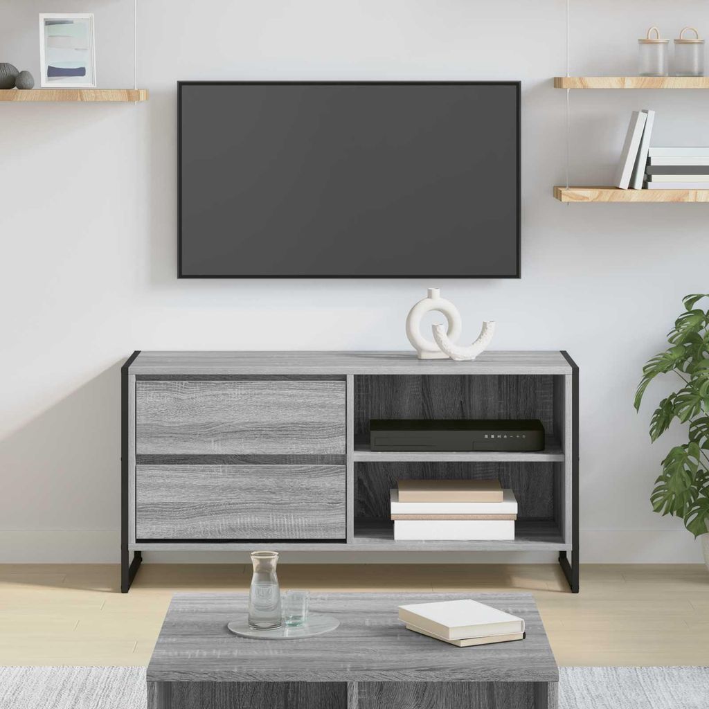 Maison Exclusive - TV-Schränk Graues Sonoma 100 x 36 x 49,5 cm Holzwerkstoff
