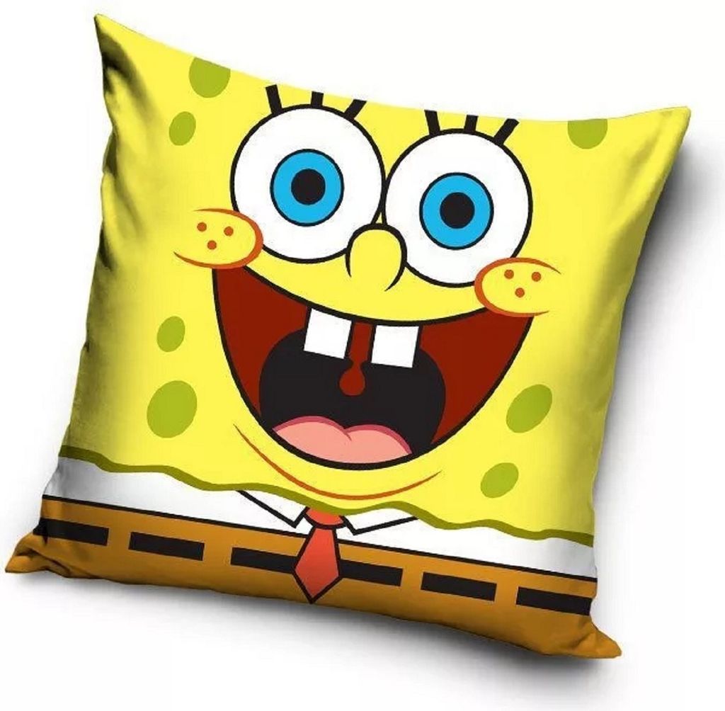 Spongebob Schwammkopf Kissen Kuschelkissen Dekokissen 40 x 40 cm