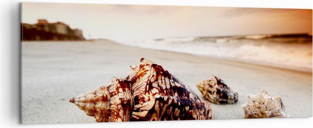 Bild auf Leinwand - Leinwandbild - Strand schön karibisch bunt - 140x50cm - Wand Bild - Wanddeko - Leinwanddruck - Bilder - Kunstdruck - Wanddekor...
