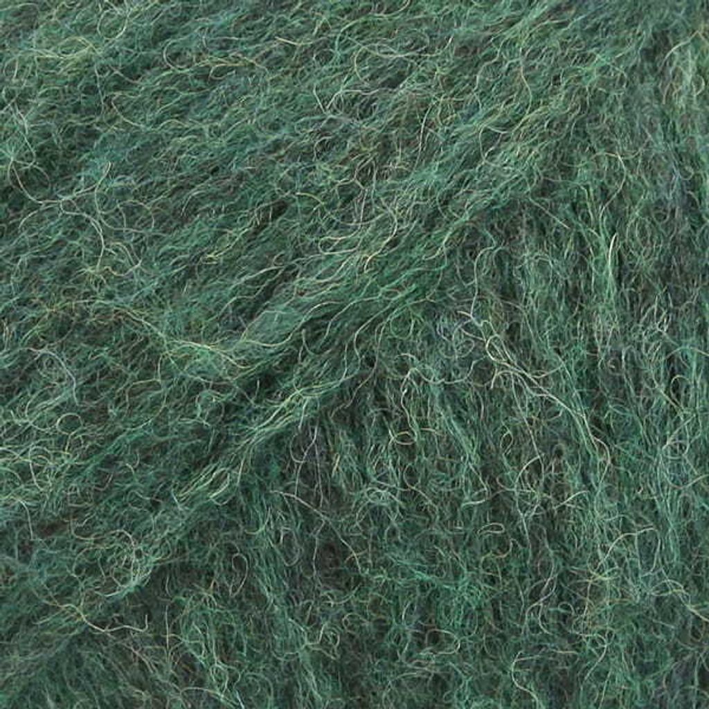 Drops Air 19 – Premium Uni-Color Strickgarn in Waldgrün, Produktbild 