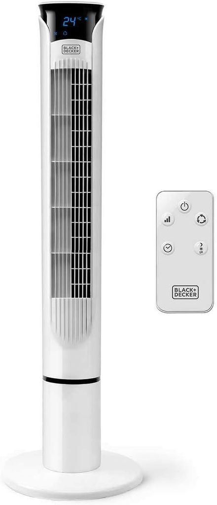 Ventilatore a colonna 100cm 45w 3 velocità bianco Immagine del prodotto 