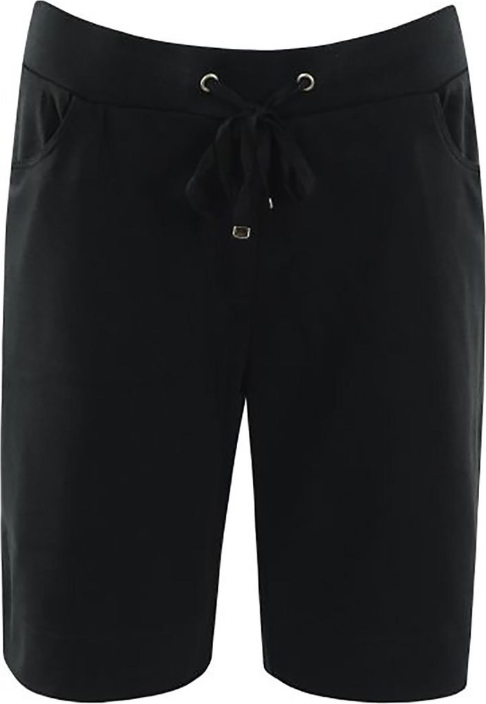 hajo Damen Bermuda - Shorts, kurze Hose, Homewear, stay fresh, Baumwoll-Mix Schwarz 3XL
