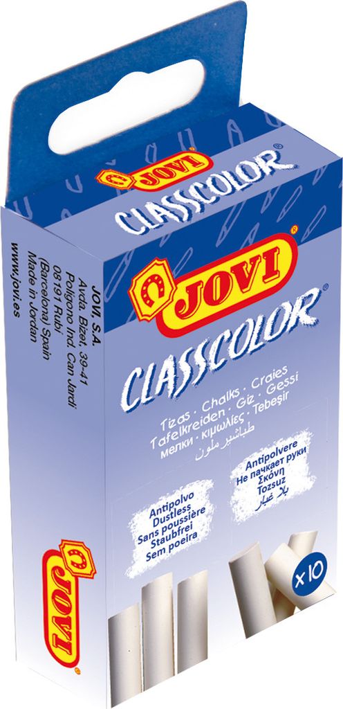 Jovi Tafelkreiden CLASSCOLOR 10er Schachtel, weiss Produktbild 