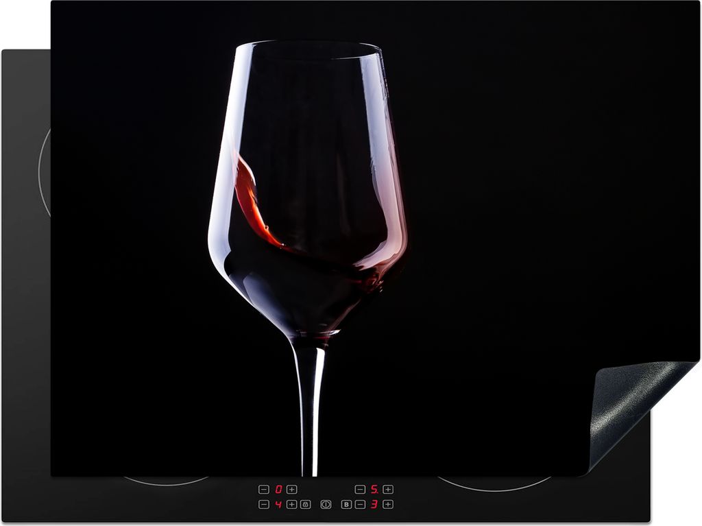 KitchenYeah Herdabdeckplatte Wein wird eingeschenkt , 71x52cm, Küche Deko, Glaskeramikkochfeld Herdabdeckung, Abdeckplatte fùr Kochfeld
