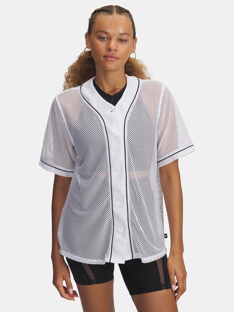 Under Armour Damen-Sportswear-Baseballtrikot-T-Shirt MD