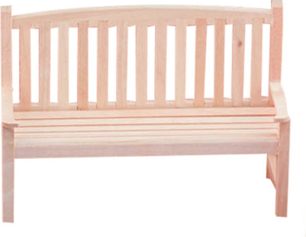 1:12 Dollhouse Stuhl handgefertigt realistische Burr Miniatur Holz Stuhl Bench Puppenhaus Möbeldekor für Unterhaltung-Doppelte Person