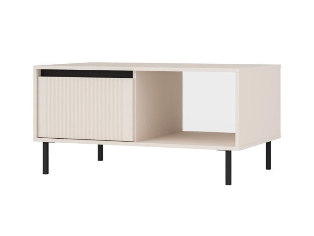 Couchtisch TIRIL - beige / schwarz