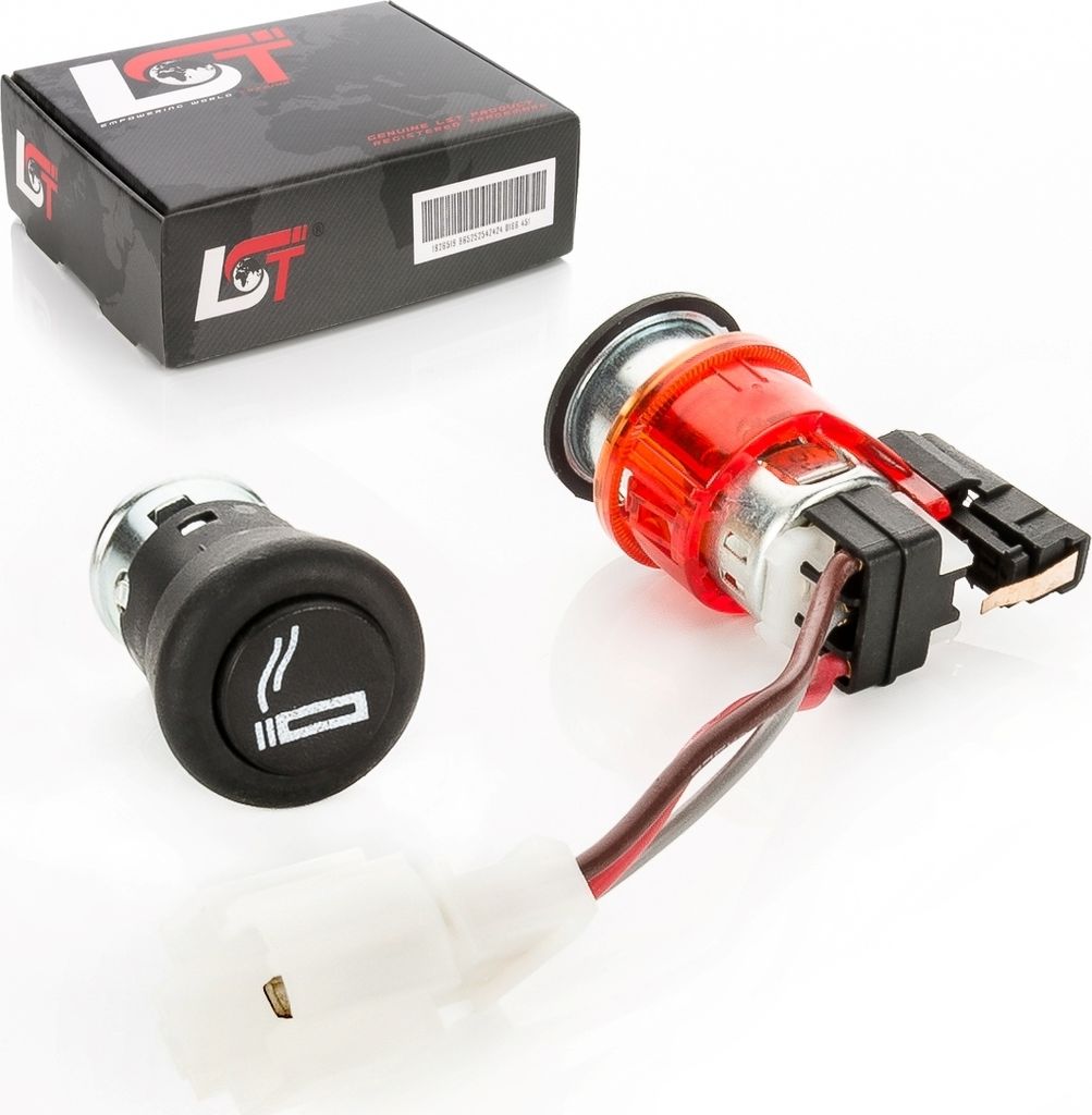 Zigarettenanzünder Steckdose Buchse Heizfeder rot-schwarz 12V für AUDI