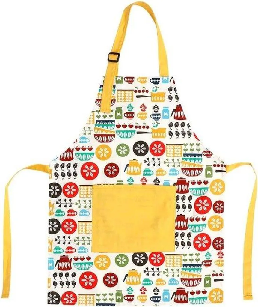 Tablier enfant coton lavable avec poche centrale pour petit cuisinier