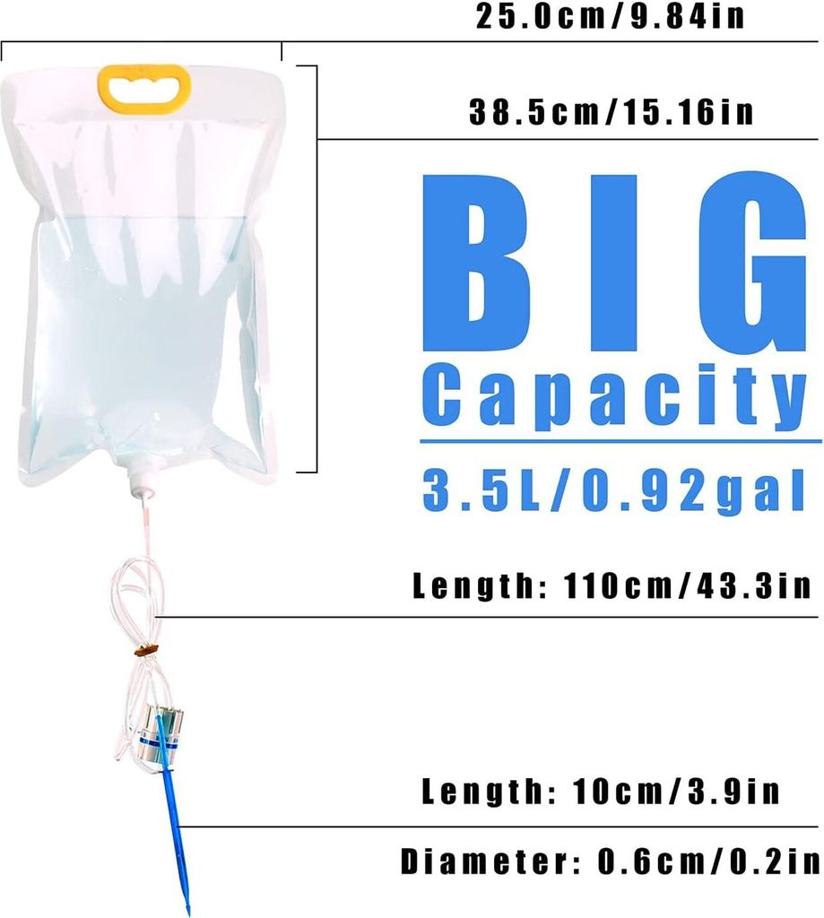 4 kusy zavlažovací systém pre izbové rastliny | 3,5 l Obrázok produktu 2