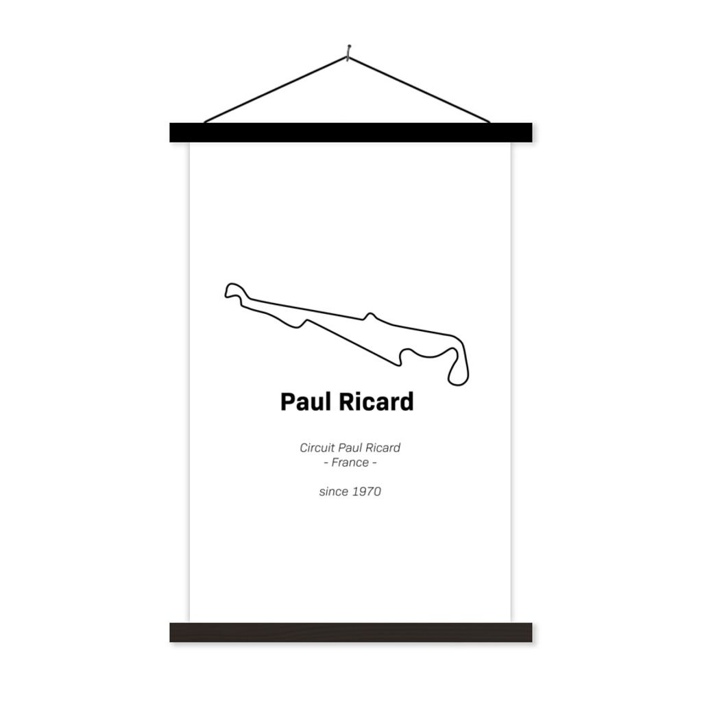 MuchoWow Textilposter Formel 1 - Frankreich - Rennstrecke 120x180 cm mit schwarzem Rahmen - Fotos