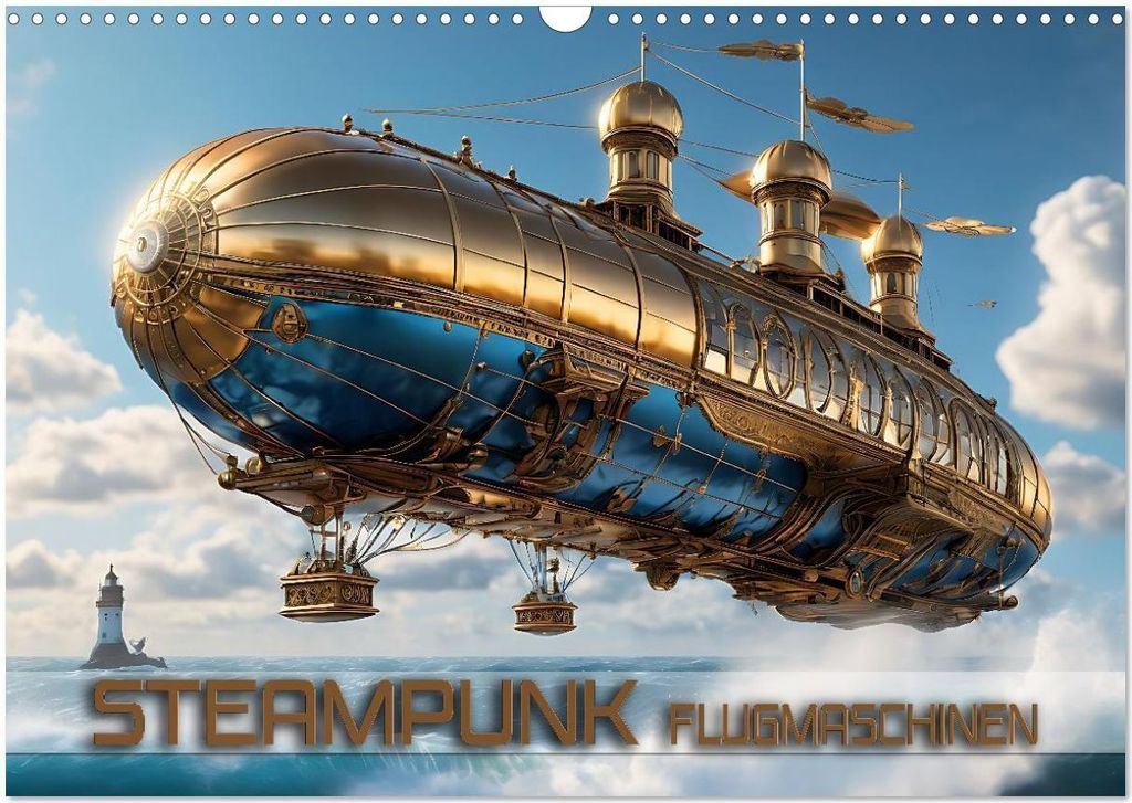 Steampunk Flugmaschinen (Wandkalender 2026 DIN A3 quer), CALVENDO Monatskalender