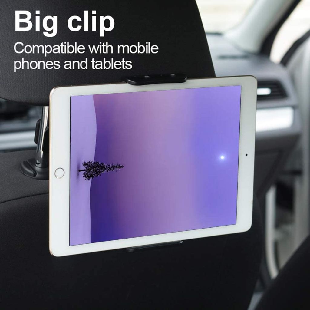 Tablet Halterung Auto, ipad Halterung Auto Kopfstütze, Universal  Ausziehbare 360°Drehung KFZ-Kopfstützen Tablethalterungen Auto für
