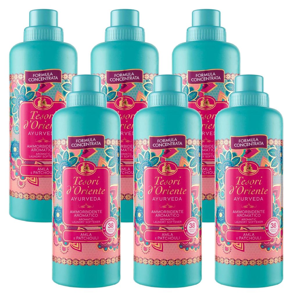6x Tesori d'Oriente Ayurveda konzentrierter Weichspüler Produktbild 