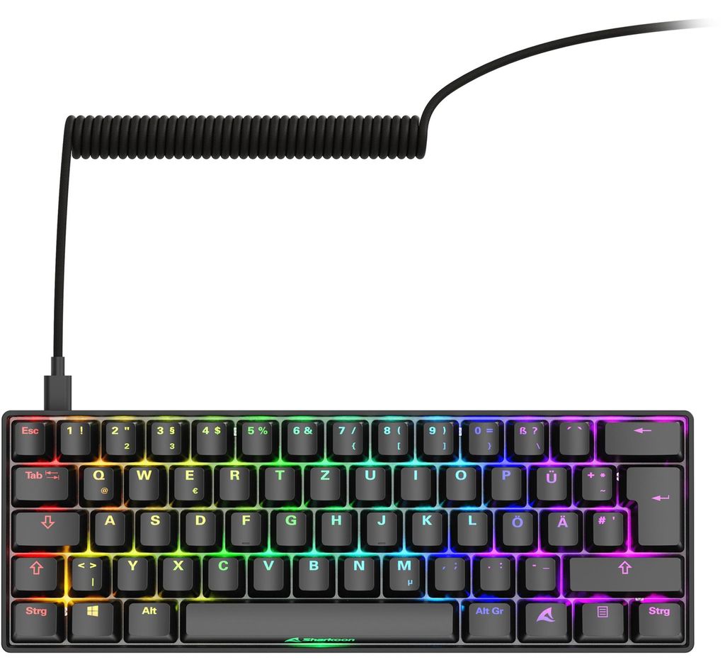 SKILLER SGK50 S4 Gen2 (schwarz, DE-Layout, Gateron Yellow) Produktbild 