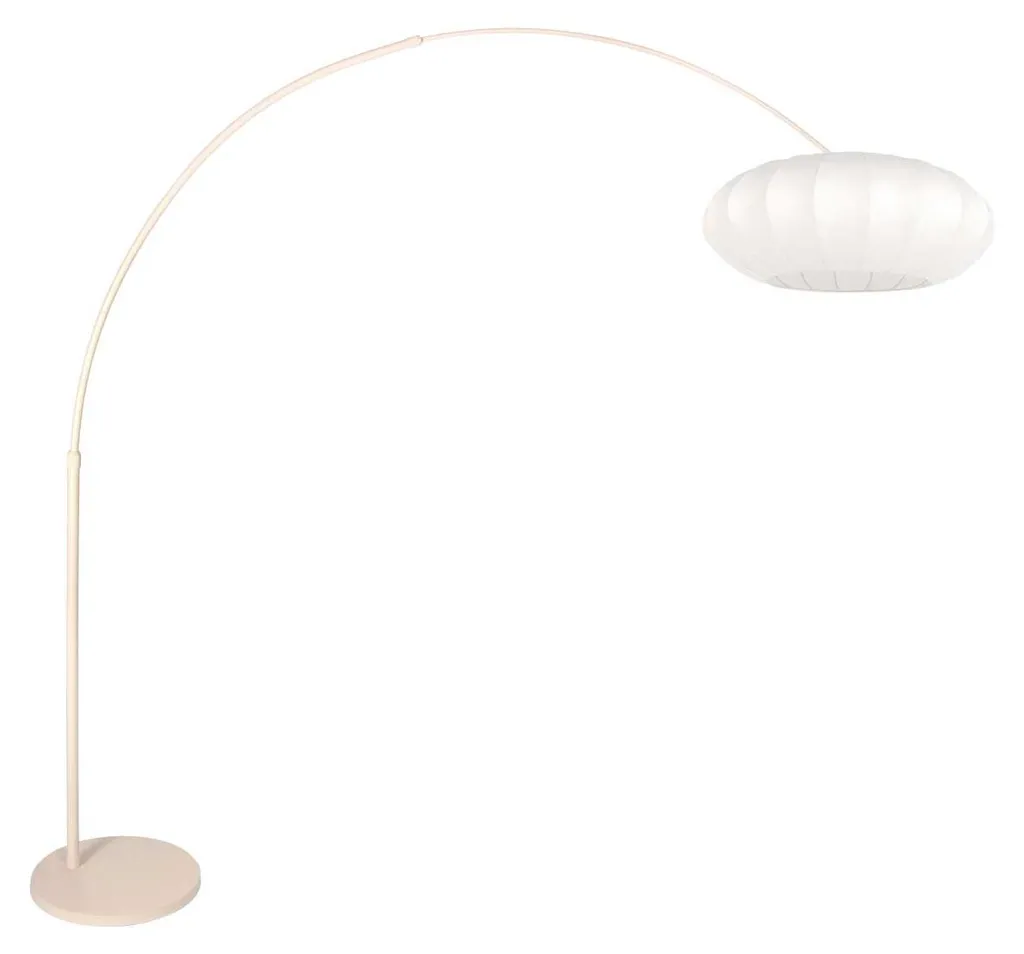 Steinhauer Sparkled Light 4318CR Lampe arquée beige blanc E27 métal