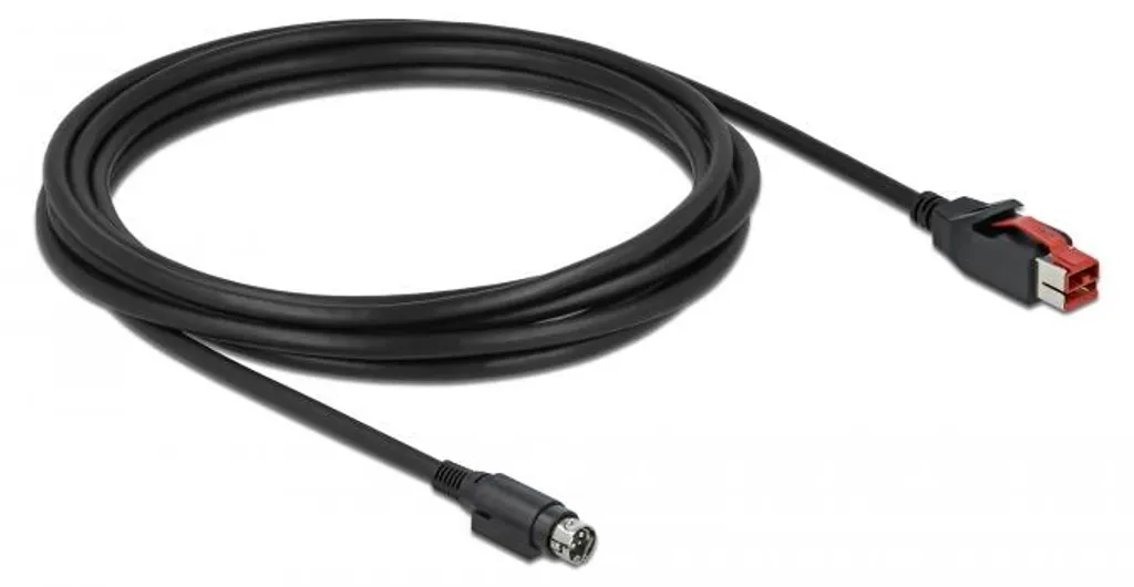 Câble d'alimentation PoweredUSB 24V avec connecteur Mini-DIN 3 Broches 3m - 2