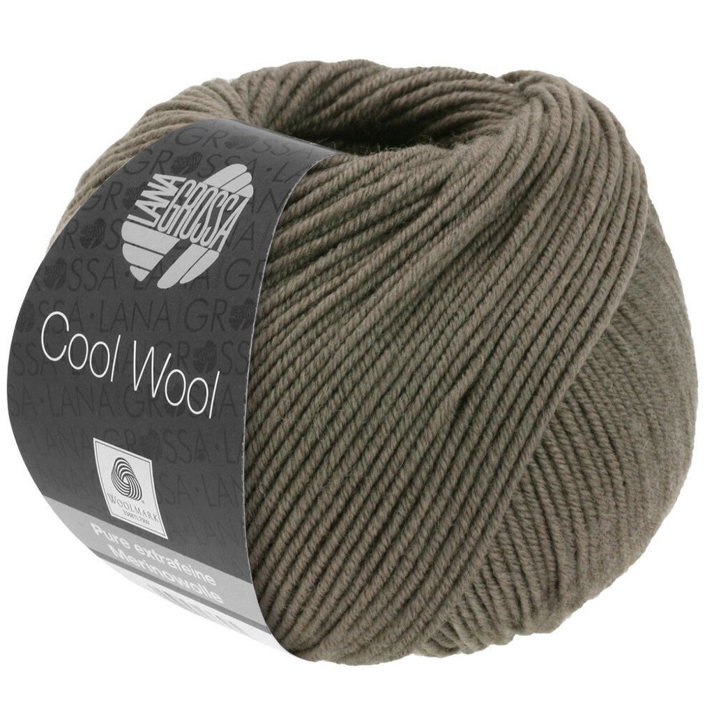 Lana Grossa Cool Wool 2000 558 Graubraun 50g Produktbild 