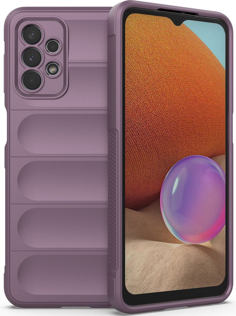 Samsung A32 5G Hülle, Weich TPU Silikon Stossfest Anti-rutsch Schutzhülle für Samsung Galaxy A32 5G Lila