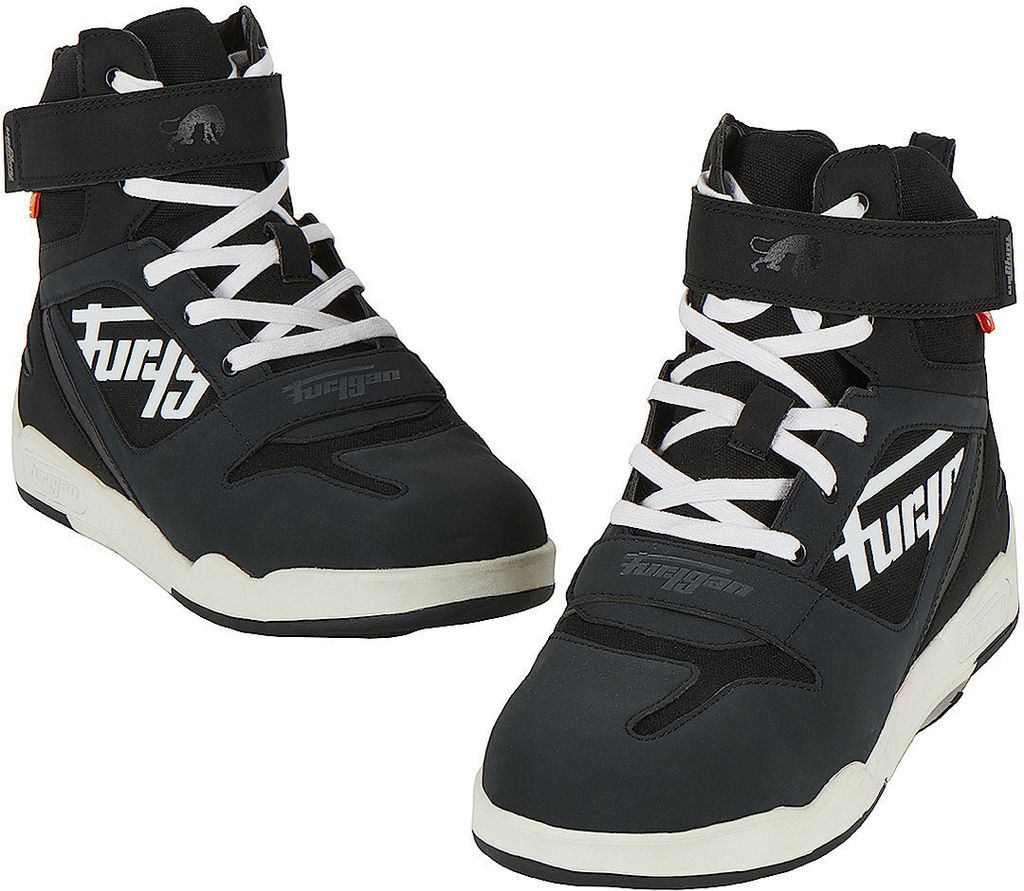 Furygan Get Down Motorradschuhe Farbe: Schwarz/Weiß, Grösse: 39