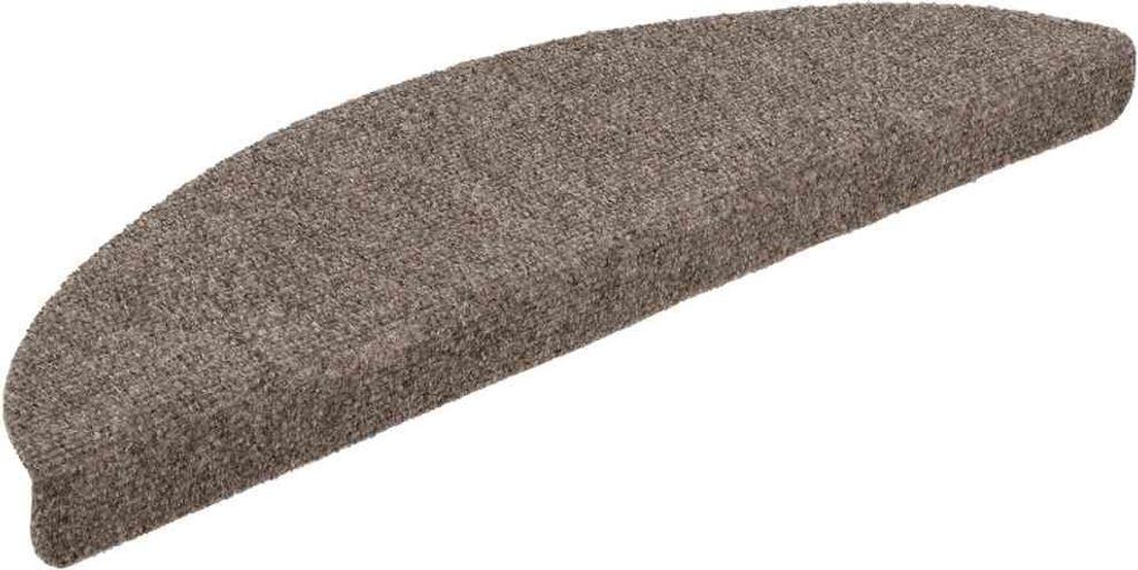 vidaXL Stufenmatten Selbstklebend 20 Stk. 56x17x3 cm Beige Halbrund
