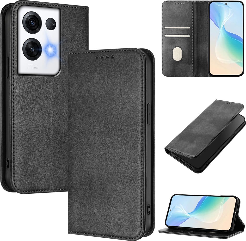 Custodia per Oppo Reno8 Pro+/Reno8 Pro, custodia in pelle Immagine del prodotto 