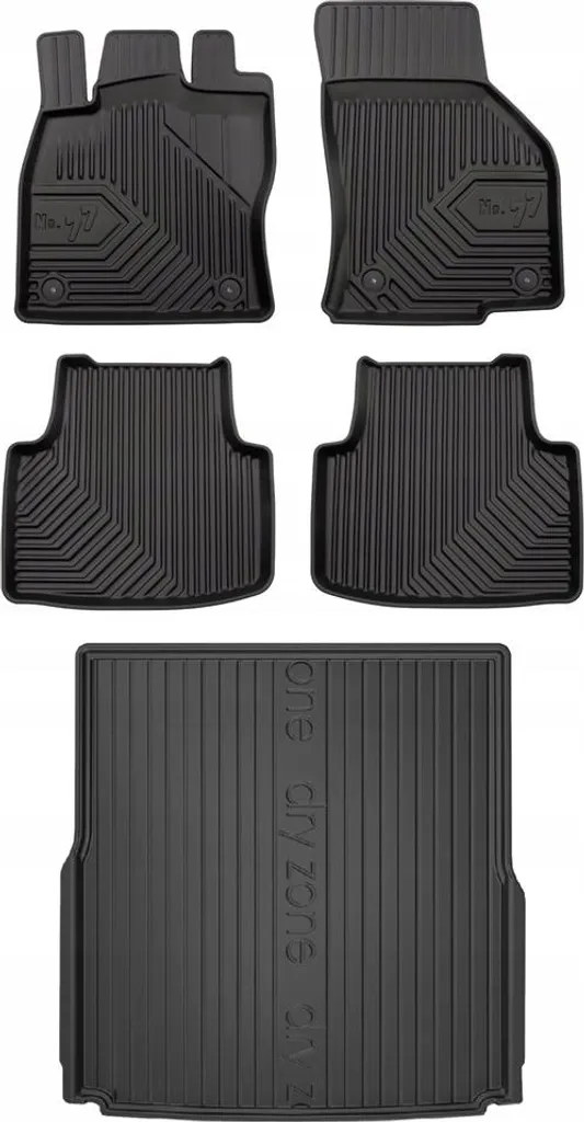Kit 77 Tappetini Gomma 3D VW Passat B8 Variant (2014-2022) | Heavy Duty