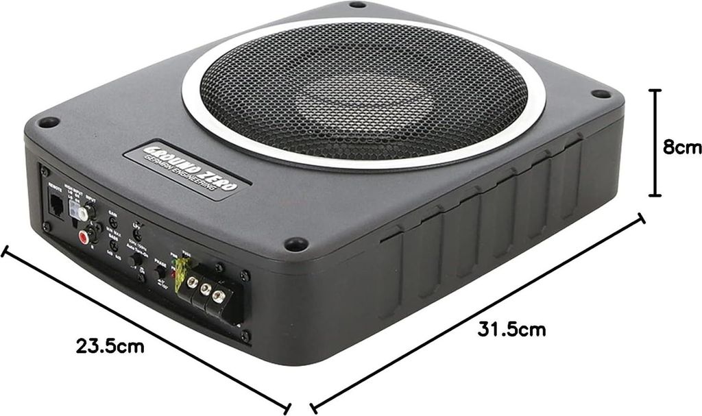 Ground Zero GZCS SW-800A Aktiv Untersitz-Subwoofer 20 cm Produktbild 