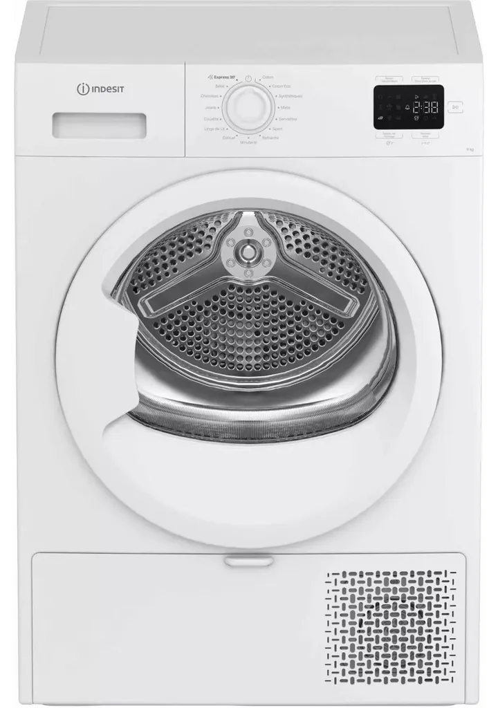 Machine à laver Indesit 9kg idéale famille - Lave-linge 15 cycles pro
