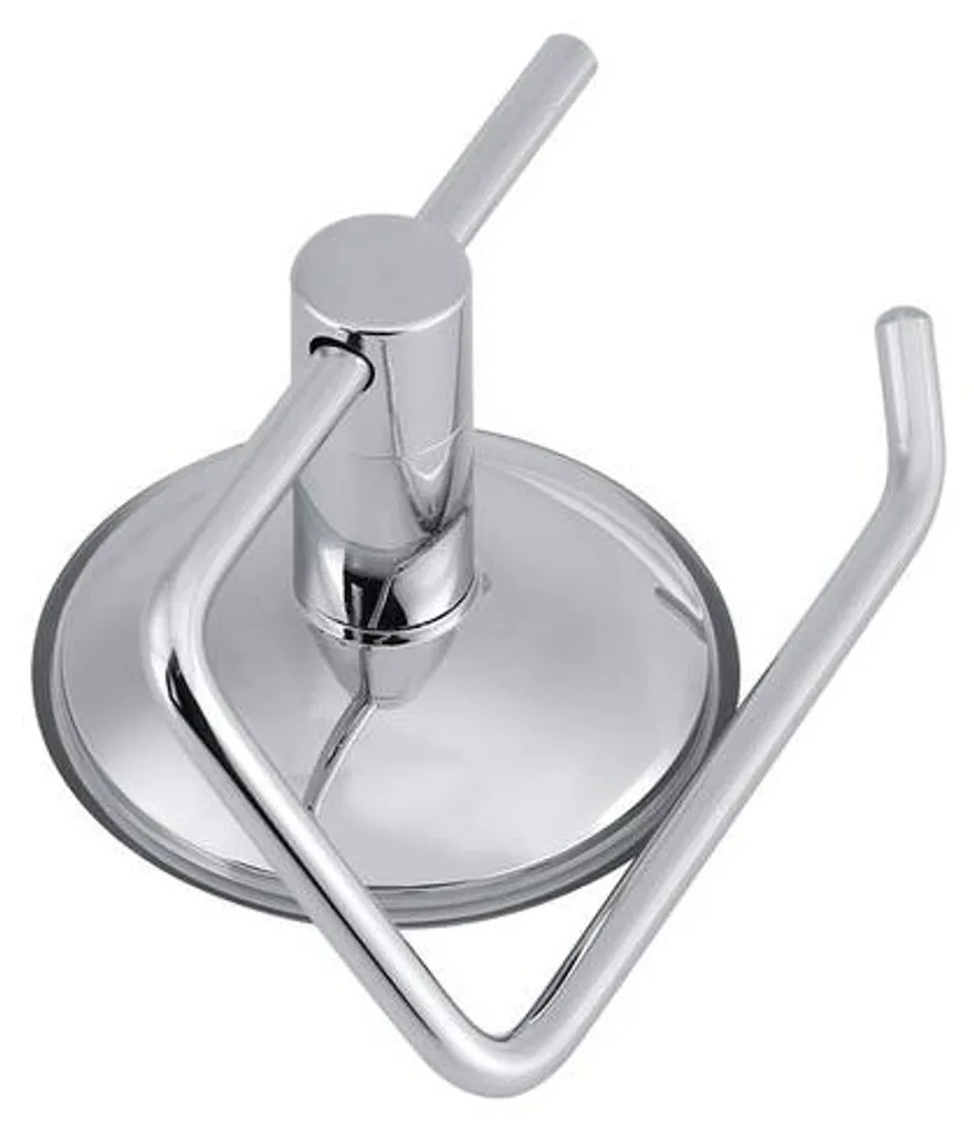 Support papier hygiénique ventouse argenté idéal pour location et WC