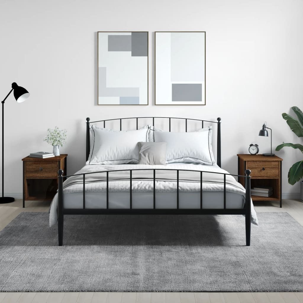 Maison Exclusive - Nachttische 2 Stk. Braun Eichen-Optik 40x42x50 cm Holzwerkstoff