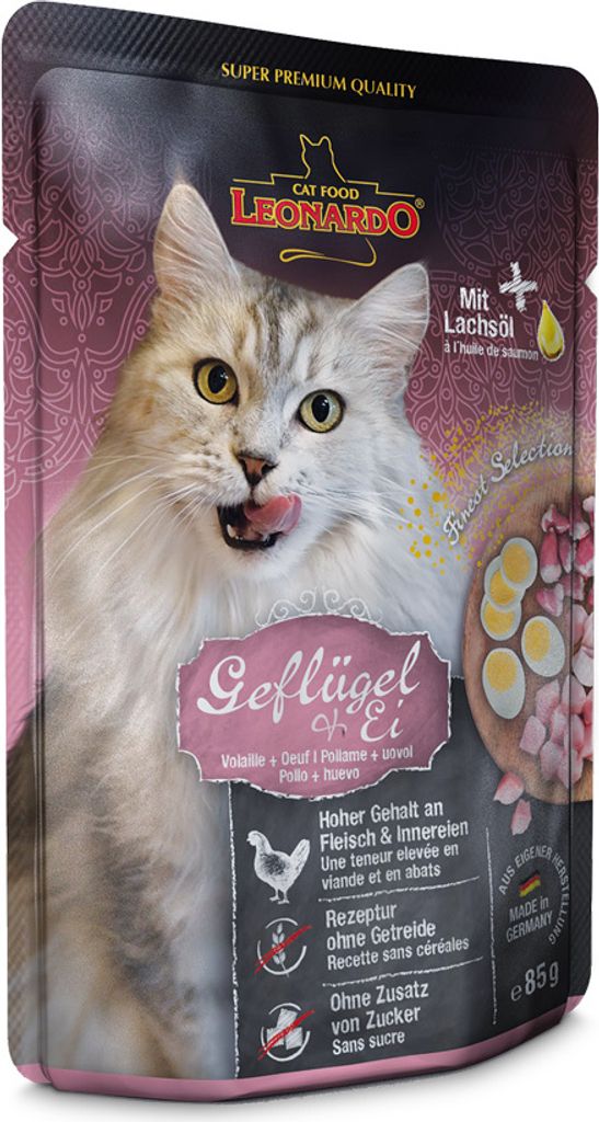 Leonardo Cat Food 756425, Adult, Egg, Geflügel, 85 g, Ohne Produktbild 