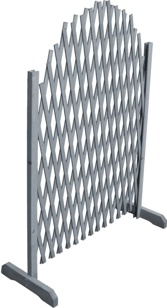 Rankgitter Massivholz Tanne 1,8x1 m Grau