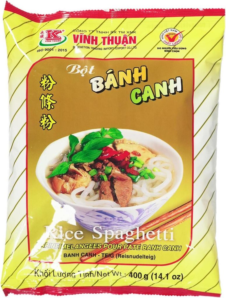 VT Bot Banh Canh Viet Udon Spaghetti Mehlmix 400g Produktbild 
