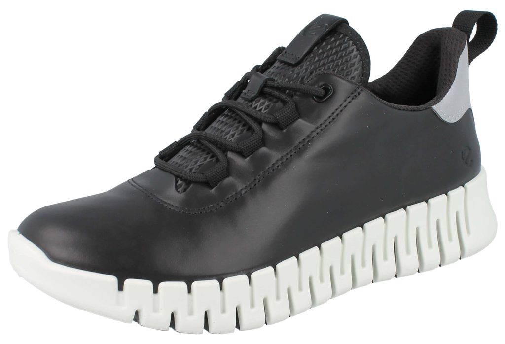 ECCO Gruuv W Damen Sneaker schwarz Glattleder - Größe: 40 Produktbild 