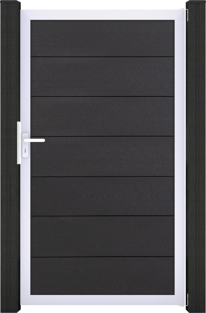 GroJa Solid Grande Tor Sondermaß max. 150x180cm Aluminiumrahmen Anthrazitgrau